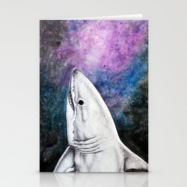 Galaxy Shark Stationery Cards