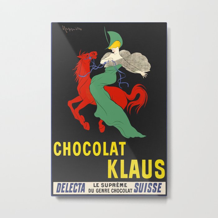 Chocolat Klaus by Leonetto Cappiello Metal Print