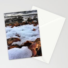 Snow and Waves Stationery Card