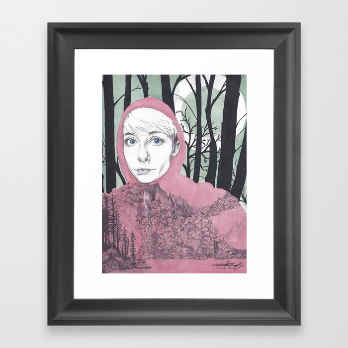 Little Red Riding Hood Framed Art Print