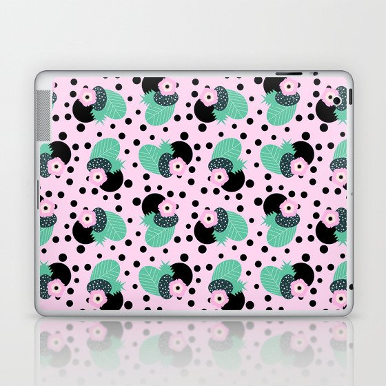 Fruity floral with dots Laptop & iPad Skin