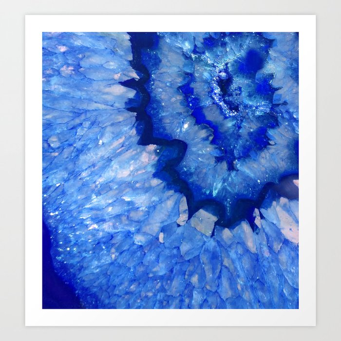 ocean blue crystal art