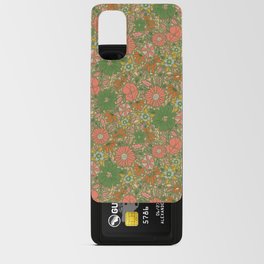 Retro Garden Party (green / pink)  Android Card Case