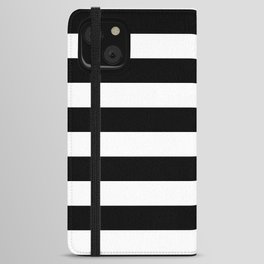 Black & White Stripes- Mix & Match with Simplicity of Life iPhone Wallet Case