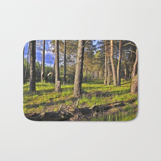 Dreaming Summer Forest Bath Mat