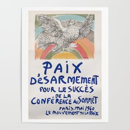 Paix desarmement pour le succes de la conference au sommet, 1960 Poster