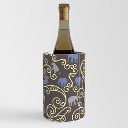 Ornate Elephant Pattern Wine Chiller