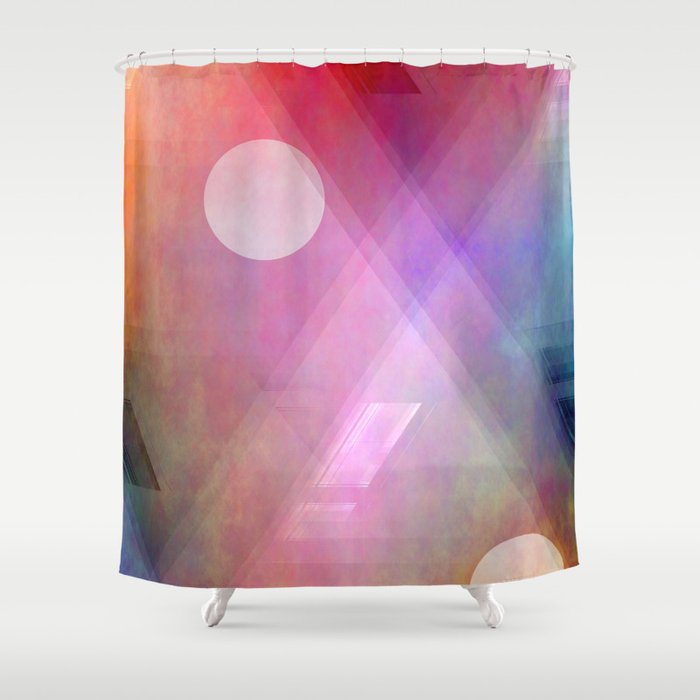 Multicolored abstract no. 44 Shower Curtain