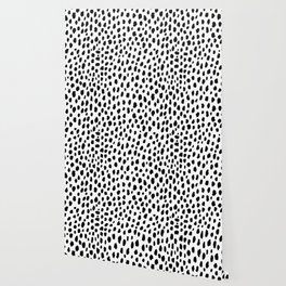 Dalmatian Spots (black/white) Wallpaper