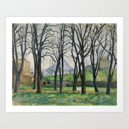 Paul Cezanne - Chestnut Trees at Jas de Bouffan Art Print