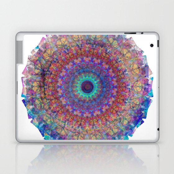 Colorful Vibrant Art - Life Glow Mandala Laptop & iPad Skin