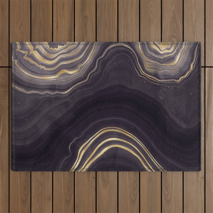 Gold Wave Outdoor Rug