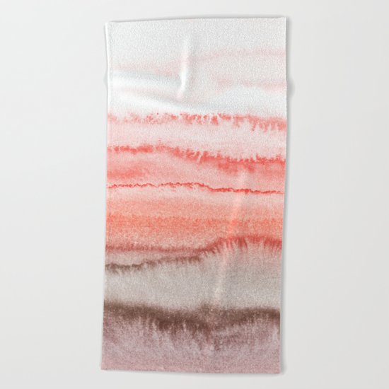 WITHIN THE TIDES CORAL DAWN Beach Towel