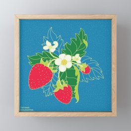 Strawberry Framed Mini Art Print