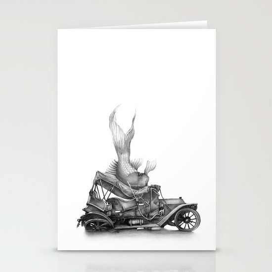 In which a goldfish spoils an outing Stationery Cards