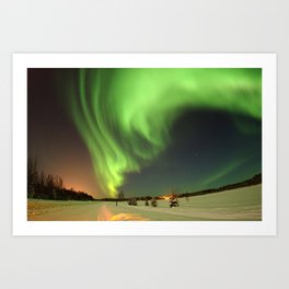 Aurora Borealis or Northern Lights - Alaska Art Print