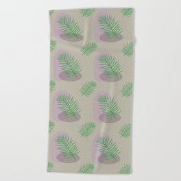 Watercolor palm Beach Towel