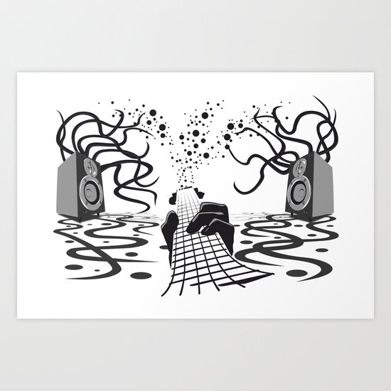Vibration Art Print