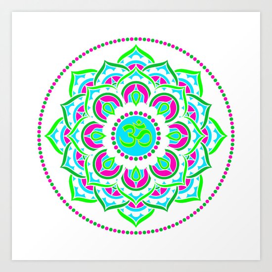 Spring Mandala | Flower Mandhala Art Print