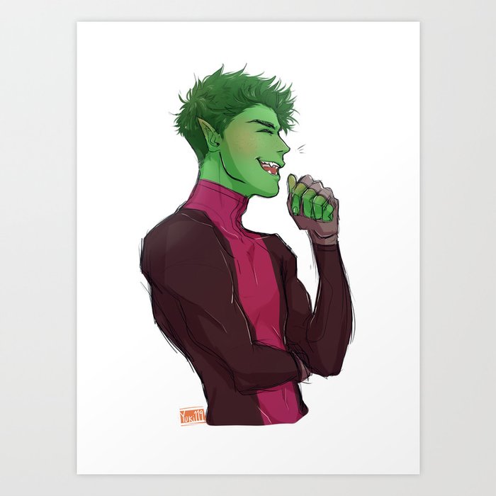beast boy art print
