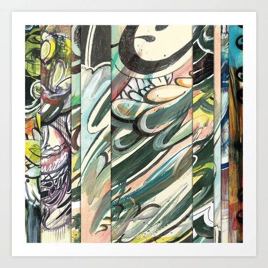faded 3 Art Print