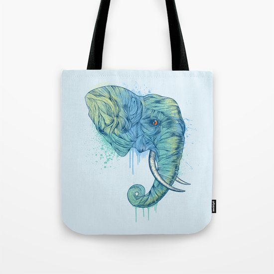 Elephant Portrait Tote Bag