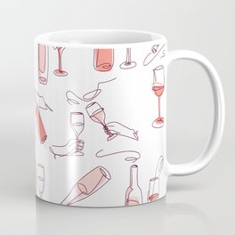 Wine lover alcohol pattern Coffee Mug