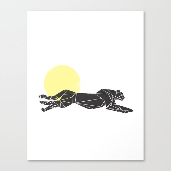 Geometric Cheetah Canvas Print