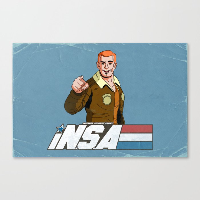 iN.S.A - iNternet Security Agency Canvas Print