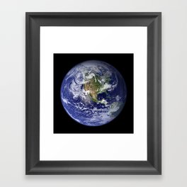 Earth in Miniature Framed Art Print
