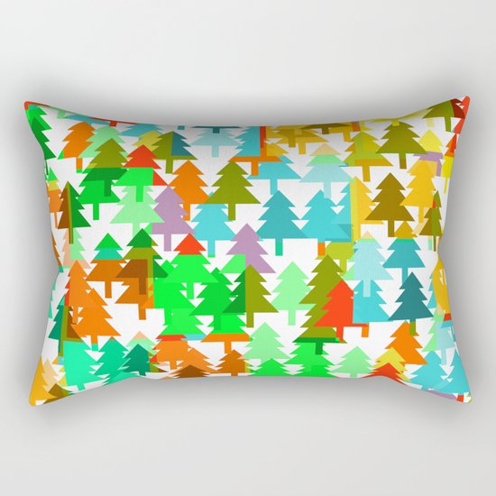 Colorful fir pattern Rectangular Pillow