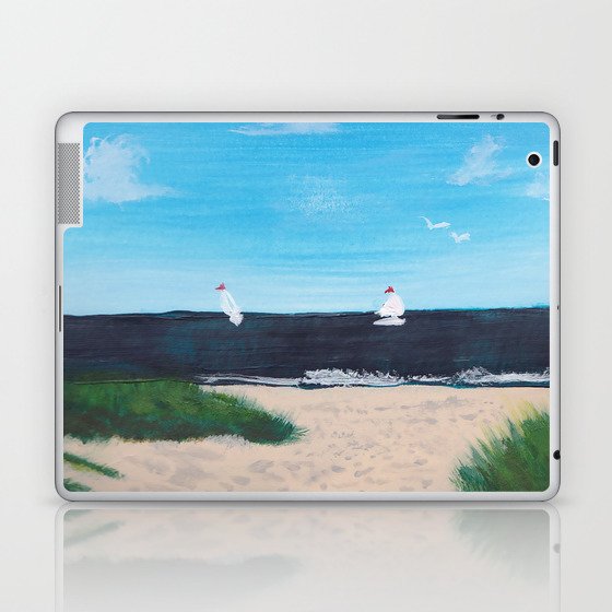 Sand Path to the Beach at the Cape Laptop & iPad Skin