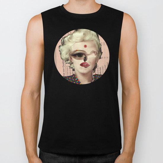 Mix Marilyn Collage 1 Biker Tank