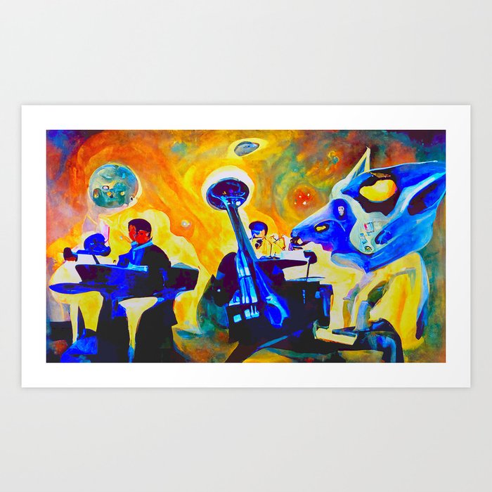 Space Jazz Art Print