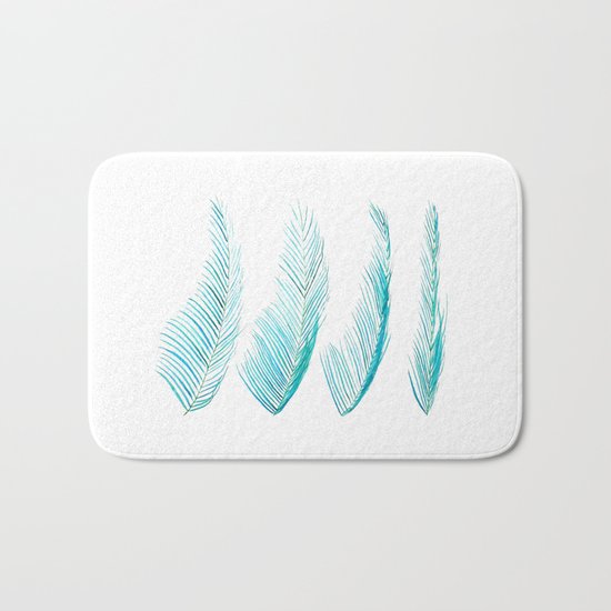 palm leaf Bath Mat