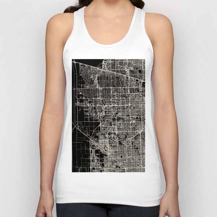 Miramar, USA - City Map Tank Top