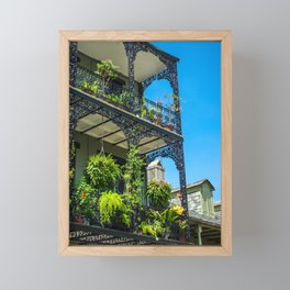 French Quarter Balcony (02) Framed Mini Art Print