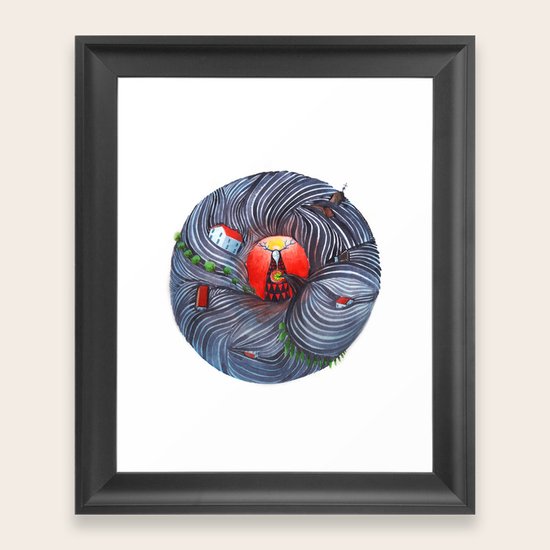 Evil Framed Art Print