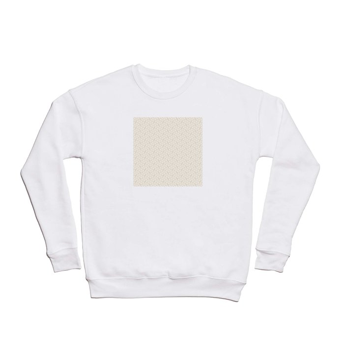 Sayagata - Japanese Traditional Pattern - Ivory & White Crewneck Sweatshirt