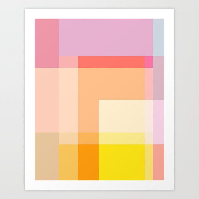 Geometric Shapes 24 | Pastel Art Print