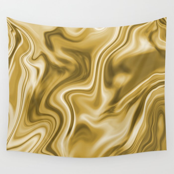 Liquid Gold Wall Tapestry