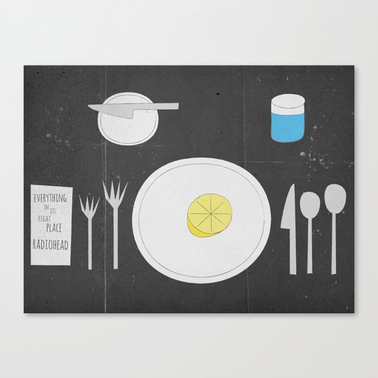 Everything Lemon - Analog Zine Canvas Print