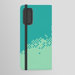 8Bit Pixel Graphic Design Petrol Mint Android Wallet Case