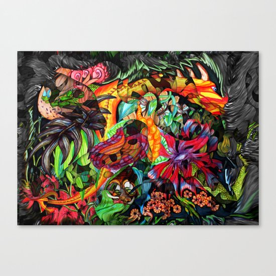 Just another day in the jungle Canvas Print