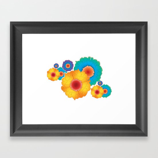 paper flowers Framed Art Print