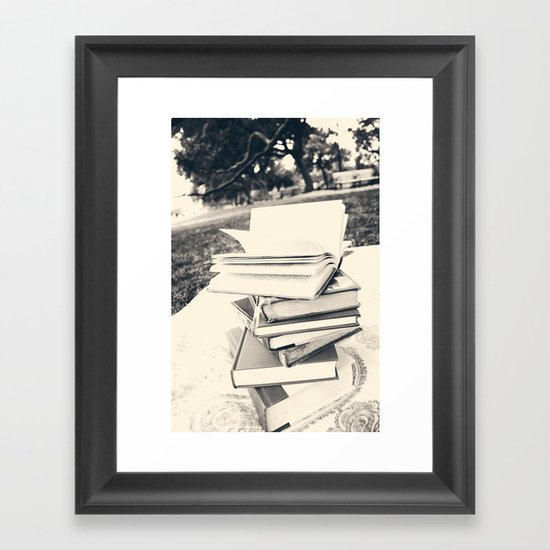 Book Love Framed Art Print