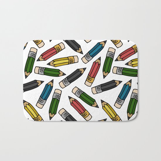 Pencils Bath Mat
