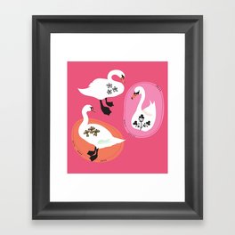 Swans Framed Art Print