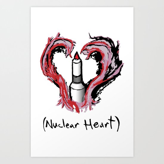 Nuclear Heart Art Print
