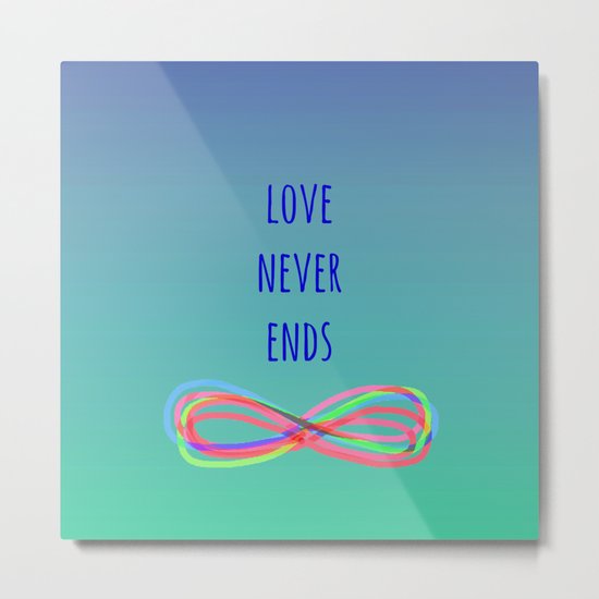 Love Never Ends (summer) Metal Print